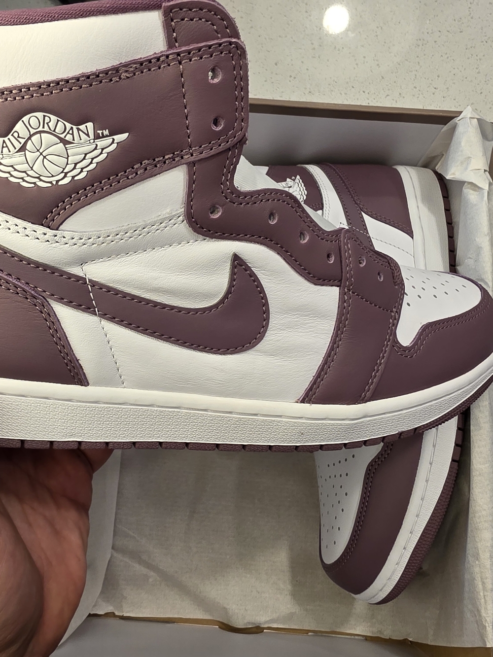 Nike Air Jordan 1 Retro High OG Box - Mauve & White